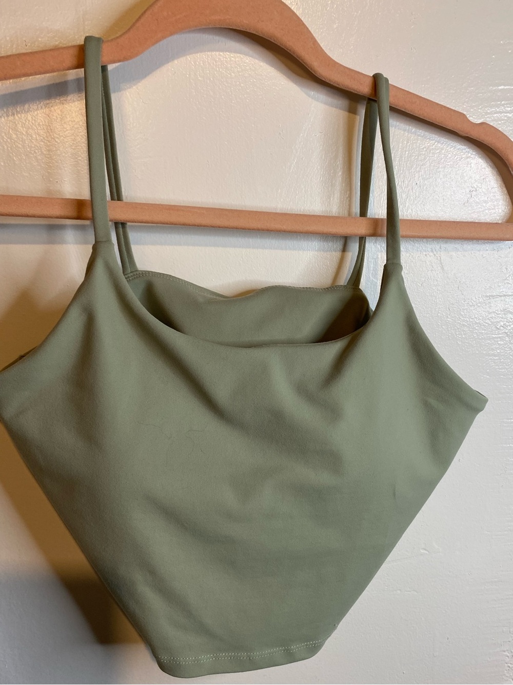 Sage Green Cropped Tank Top